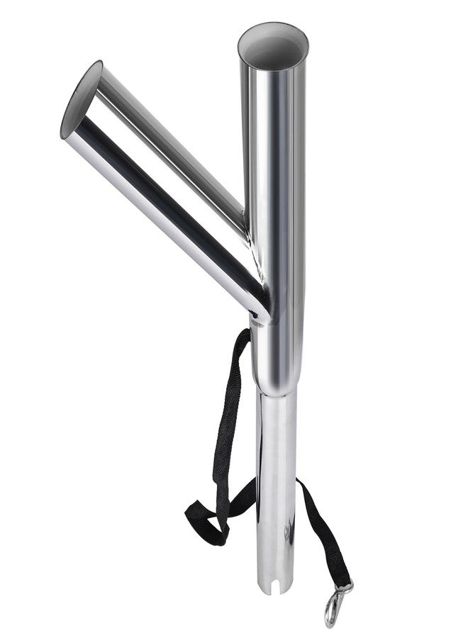 NovelBee 2pcs Stainless Steel Outrigger Fishing Rod Holder with Tube's Angle 60° and 90° Up from Water for Boat Marine Yacht - Image 3
